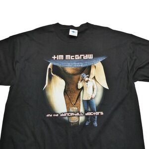 Vintage Tim McGraw Shirt Mens XL Black Dancehall Doctors Tour 2003 Graphic 2000s